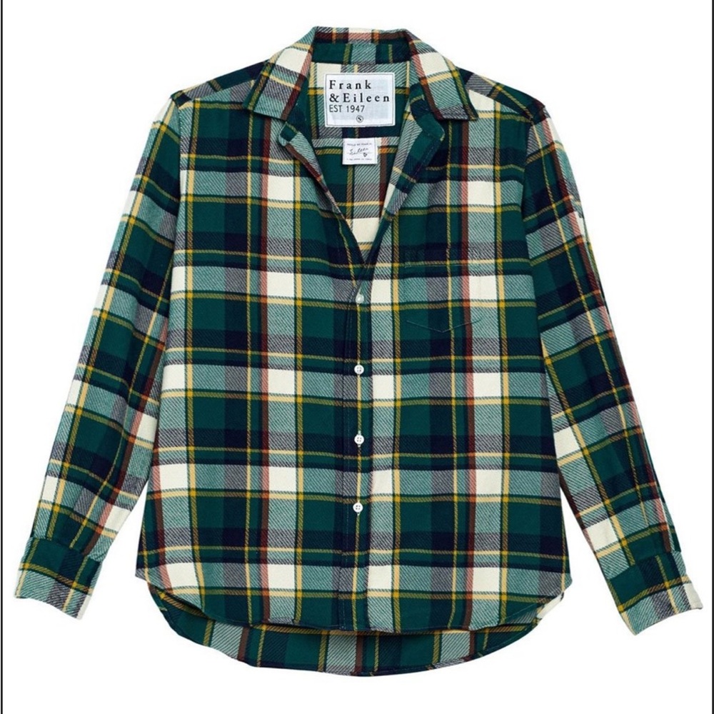 Frank & Eileen Green Plaid Button Down Shirt